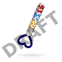 Нереалистичный фаллоимитатор Sexus Glass, стекло, прозрачный, 22,5 см