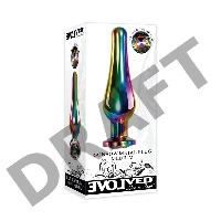 Evolved RAINBOW METAL PLUG MEDIUM Радужная анальная пробка средняя