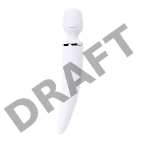 Нереалистичный вибратор Satisfyer Woman Wand, ABS пластик, белый, 34 см.