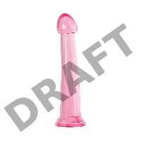 Нереалистичный фаллоимитатор Jelly Dildo L Toyfa Basic, TPE, розовый, 20 см