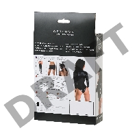 Боди Glossy Alessia из материала Wetlook на молнии, черное, L