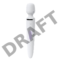 Нереалистичный вибратор Satisfyer Woman Wand, ABS пластик, белый, 34 см.