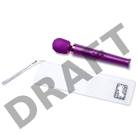 Фиолетовый жезловый мини-вибратор Le Wand Petite c 6 режимами вибрации