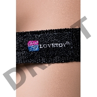 Страпон на креплении LoveToy с поясом Harness, черный