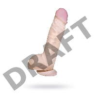 Фаллоимитатор неоскин на присоске FLEX & FIX SISTEM Lovetoy, TPR, телесный, 21 см