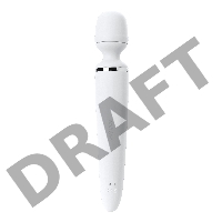 Нереалистичный вибратор Satisfyer Woman Wand, ABS пластик, белый, 34 см.