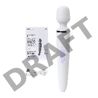 Нереалистичный вибратор Satisfyer Woman Wand, ABS пластик, белый, 34 см.