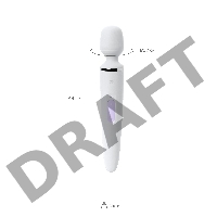 Нереалистичный вибратор Satisfyer Woman Wand, ABS пластик, белый, 34 см.