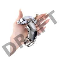 Пояс верности мужской TOYFA Metal, серебряный