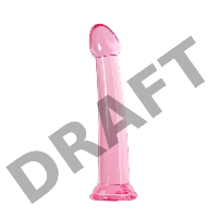 Нереалистичный фаллоимитатор Jelly Dildo XL Toyfa Basic, TPE, Розовый, 22 см