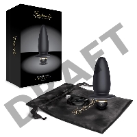 Черный анальный виброплаг Booty Plug