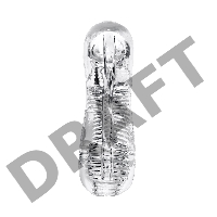 Мастурбатор нереалистичный Lingam by TOYFA  Indira, TPE, прозрачный, 14 см