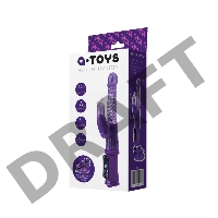 Вибратор с клиторальным стимулятором TOYFA A-Toys High-Tech fantasy, TPR, фиолетовый, 24 см