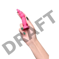 Анальная втулка A-Toys by TOYFA Hild, силикон, розовый, 11 см