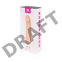 Ярко-розовый вибратор-ротатор KING - 22,6 см.
