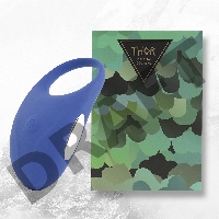 Синее кольцо с вибрацией Thor Cockring