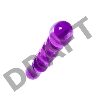 Двусторонний фаллоимитатор A-Toys by TOYFA Tanza, TPE, фиолетовый, 27,5 см