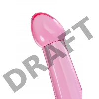 Нереалистичный фаллоимитатор Jelly Dildo XL Toyfa Basic, TPE, Розовый, 22 см
