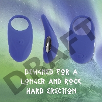 Синее кольцо с вибрацией Thor Cockring