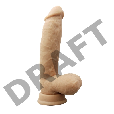 Фаллоимитатор CNT 8'' Silicone Cock With Balls CNT-550034F