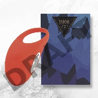 Красное кольцо с вибрацией Thor Cockring