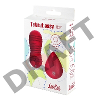 Бордовые вагинальные виброшарики с пультом ДУ Ray - 8,3 см.