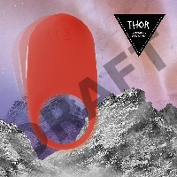 Красное кольцо с вибрацией Thor Cockring
