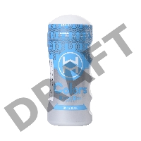 Мастурбатор нереалистичный MensMax Colors Ring Blue, TPE, белый, 15 см
