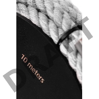Веревка для шибари Pecado BDSM, на катушке, хлопок, белая, 10 м.