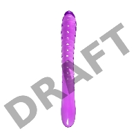 Двусторонний фаллоимитатор A-Toys by TOYFA Frica, TPE, фиолетовый, 23 см