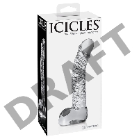 Стеклянный фалломитатор Icicles No. 61 - Clear