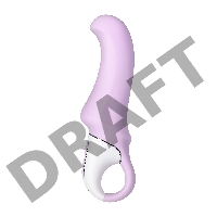 Нереалистичный вибратор Satisfyer Vibes Charming Smile, силикон, фиолетовый, 18,7 см.