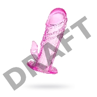 Насадка на пенис TOYFA, TPE, розовый, 13 см