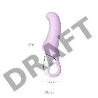Нереалистичный вибратор Satisfyer Vibes Charming Smile, силикон, фиолетовый, 18,7 см.