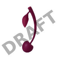 Вагинальный шарик JOS WILD CHERRY, силикон, бордовый, 13 см