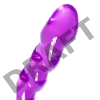 Двусторонний фаллоимитатор A-Toys by TOYFA Tanza, TPE, фиолетовый, 27,5 см