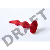 Анальная пробка Vesta, диаметр до 3 см, длина 12,5 см , цвет бордовый