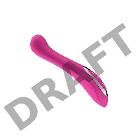 Вибратор Nalone Touch, силикон, розовый, 20 см