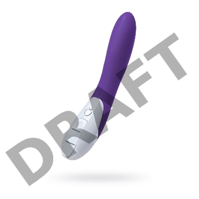 Вибратор Mystim Elegant Eric силиконовый, фиолетовый, 27 см