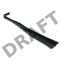 Черный флоггер Flogger Whip - 46 см.