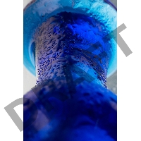 Анальная втулка Sexus Glass, стекло, синяя, 13,5 см, Ø 4,5 см