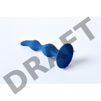 Анальная пробка Vesta, диаметр до 3 см, длина 12,5 см , цвет кобальт