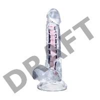 Гибкий фаллоимитатор A-Toys Paret, TPE, прозрачный, 18 см