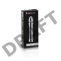 Фаллоимитатор Mystim Glossy Glen, электростимуляция, хирургическая сталь, серебряный, 14 см