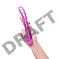 Двусторонний фаллоимитатор A-Toys by TOYFA Frica, TPE, фиолетовый, 23 см