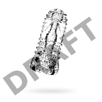 Мастурбатор нереалистичный Lingam by TOYFA  Savitri, TPE, прозрачный, 14 см