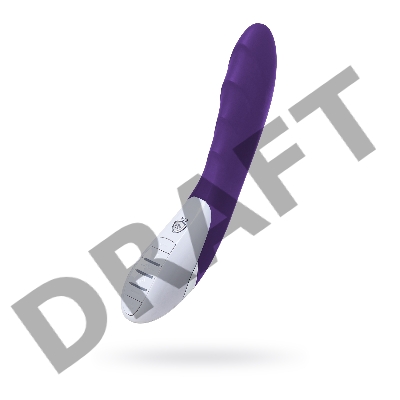 Вибратор Mystim Sassy Simon силиконовый, фиолетовый, 27 см