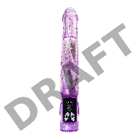 Вибратор с клиторальным стимулятором TOYFA A-Toys High-Tech fantasy, TPE, фиолетовый, 22 см