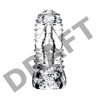 Мастурбатор нереалистичный Lingam by TOYFA  Savitri, TPE, прозрачный, 14 см