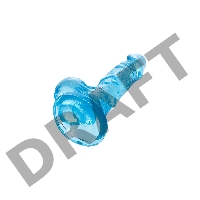 Реалистичный фаллоимитатор A-Toys by TOYFA Indy, TPE, голубой, 15,8 см